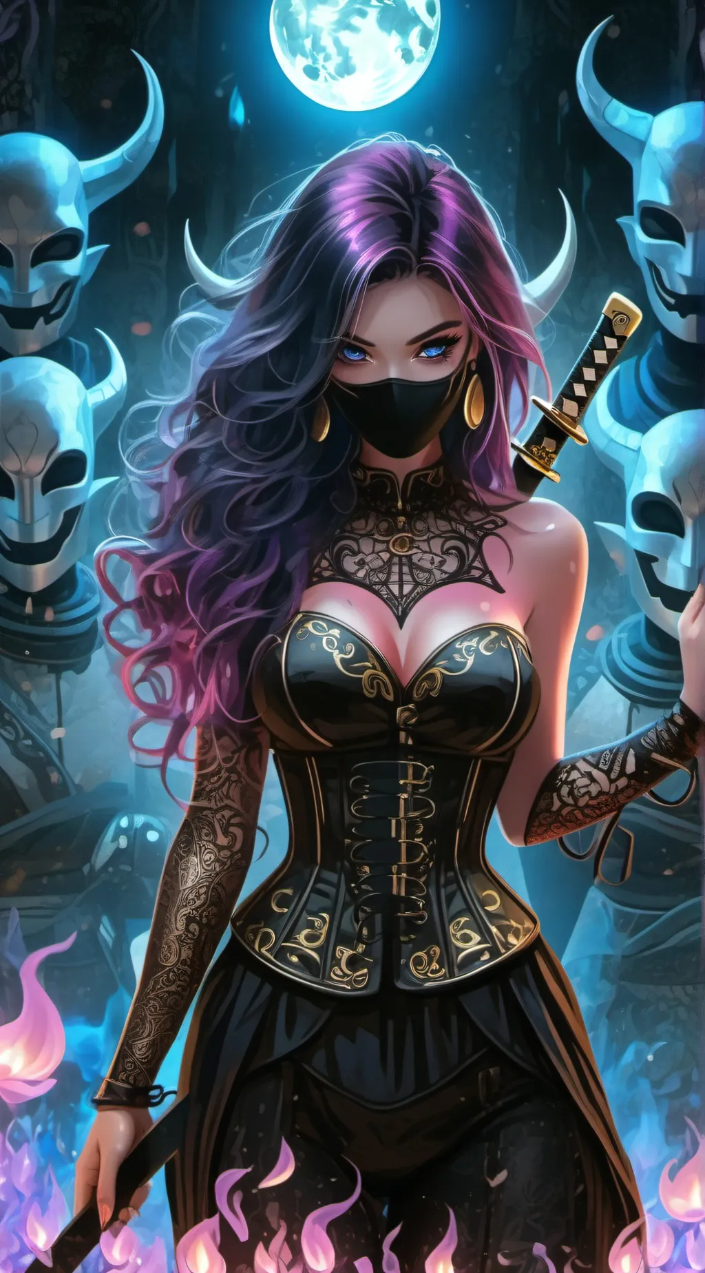 ai character: Lotus background