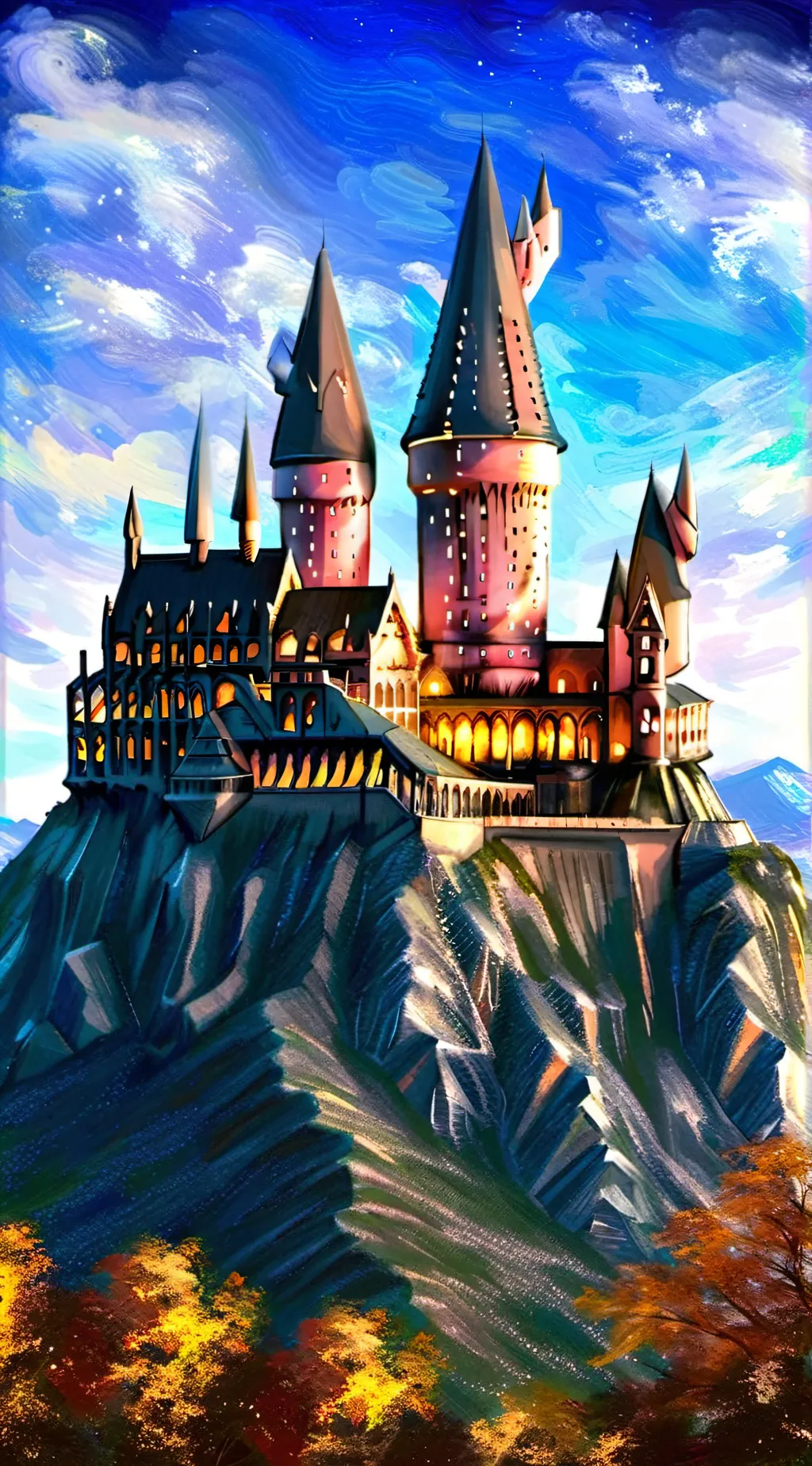 ai character: hogwarts background