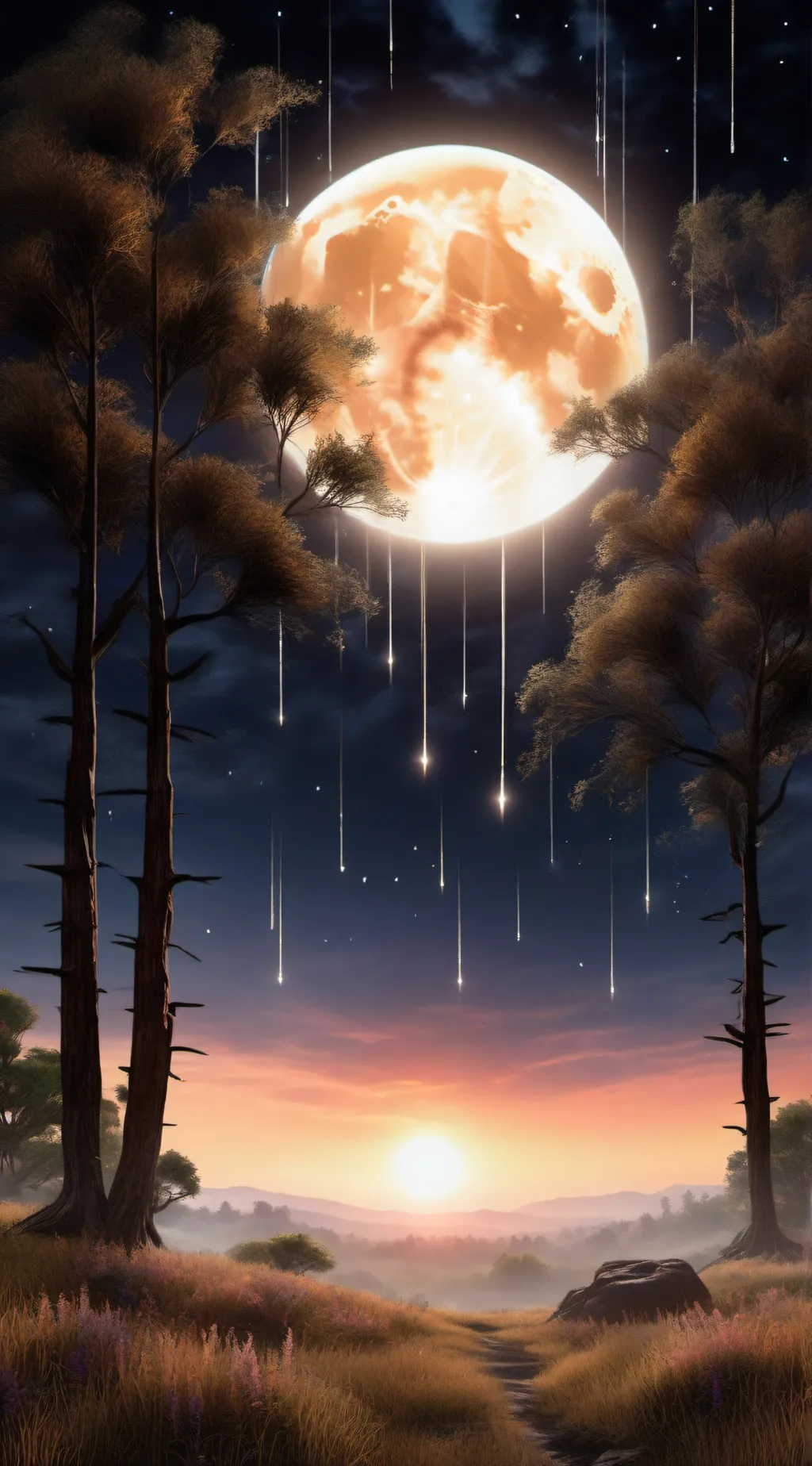 ai character: Star Fall background