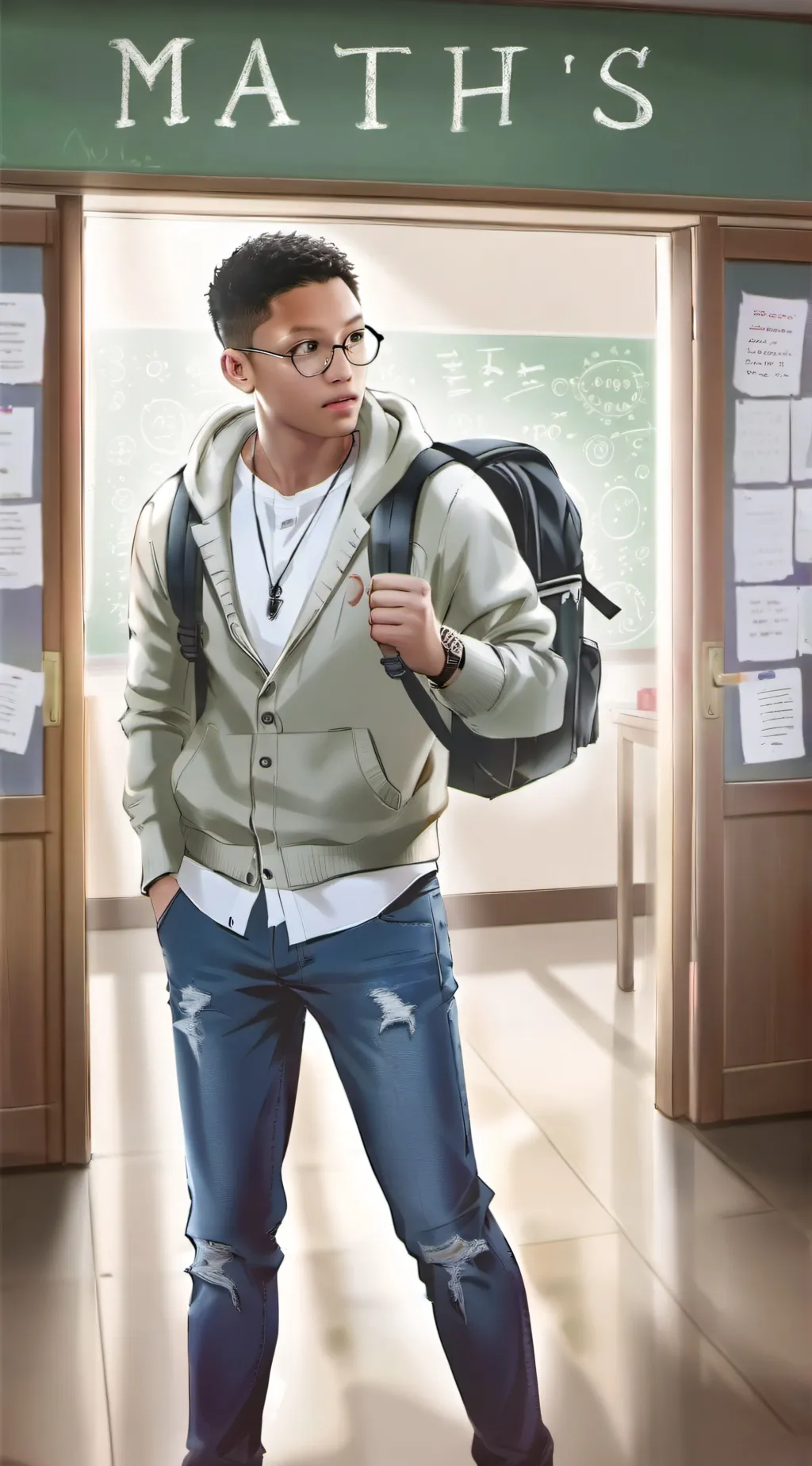ai character: Andrew  background
