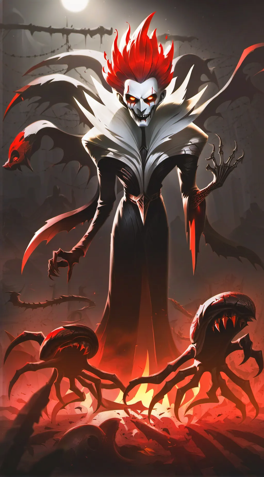ai character: Creepy questions~ background