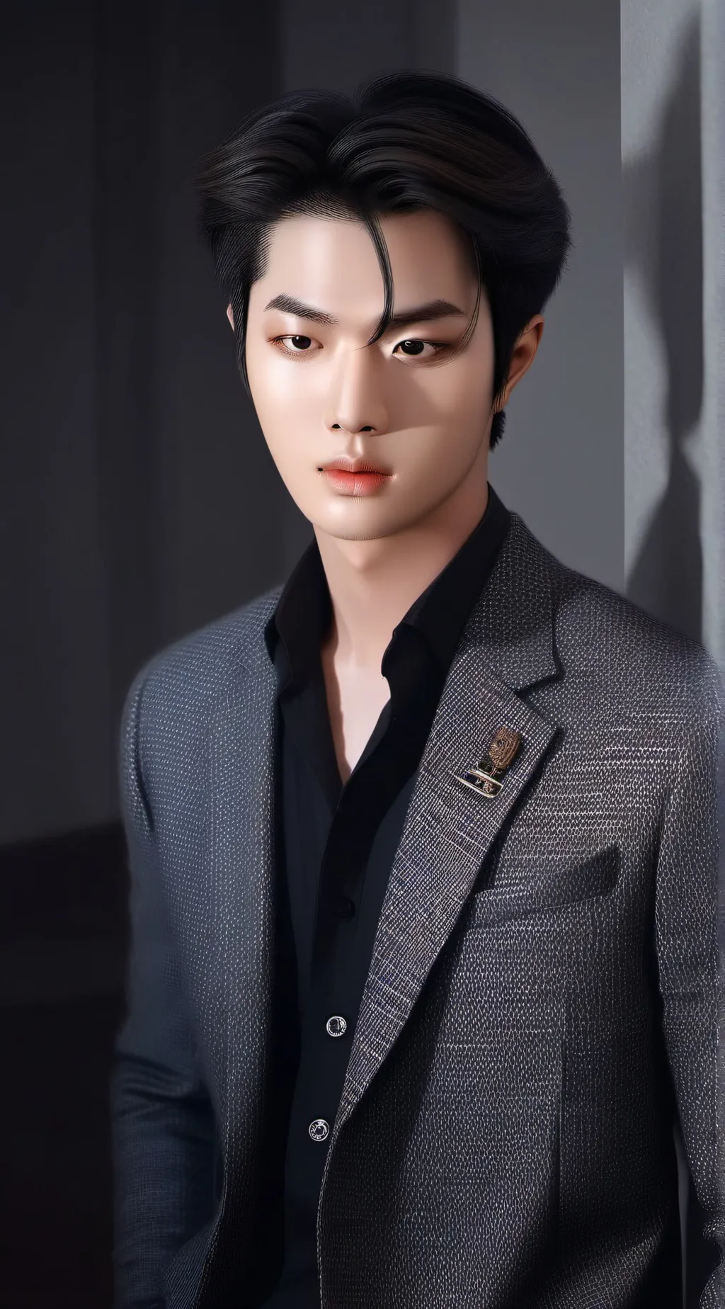 ai character: kim taehyung  background