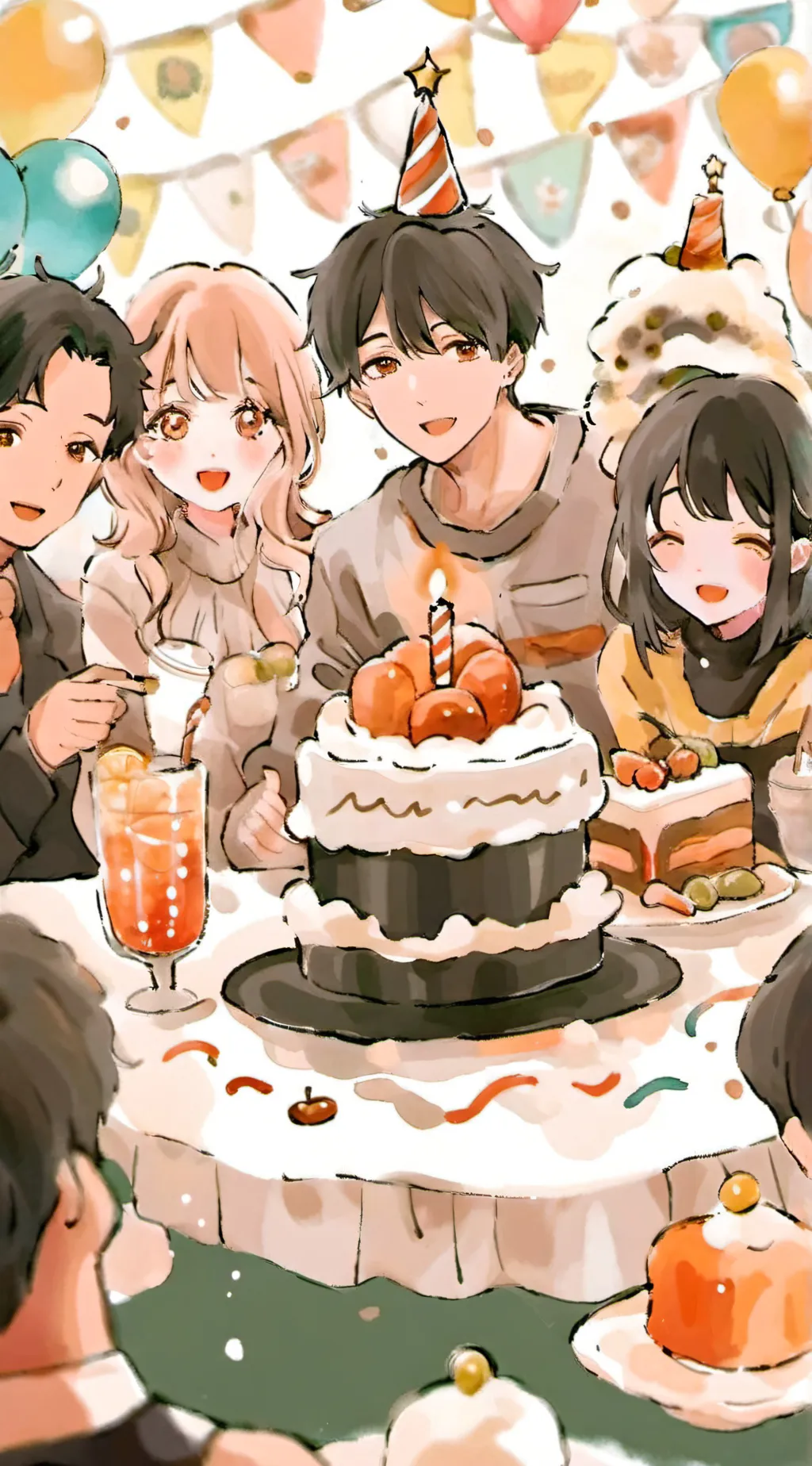 ai character: Regs birthday! background