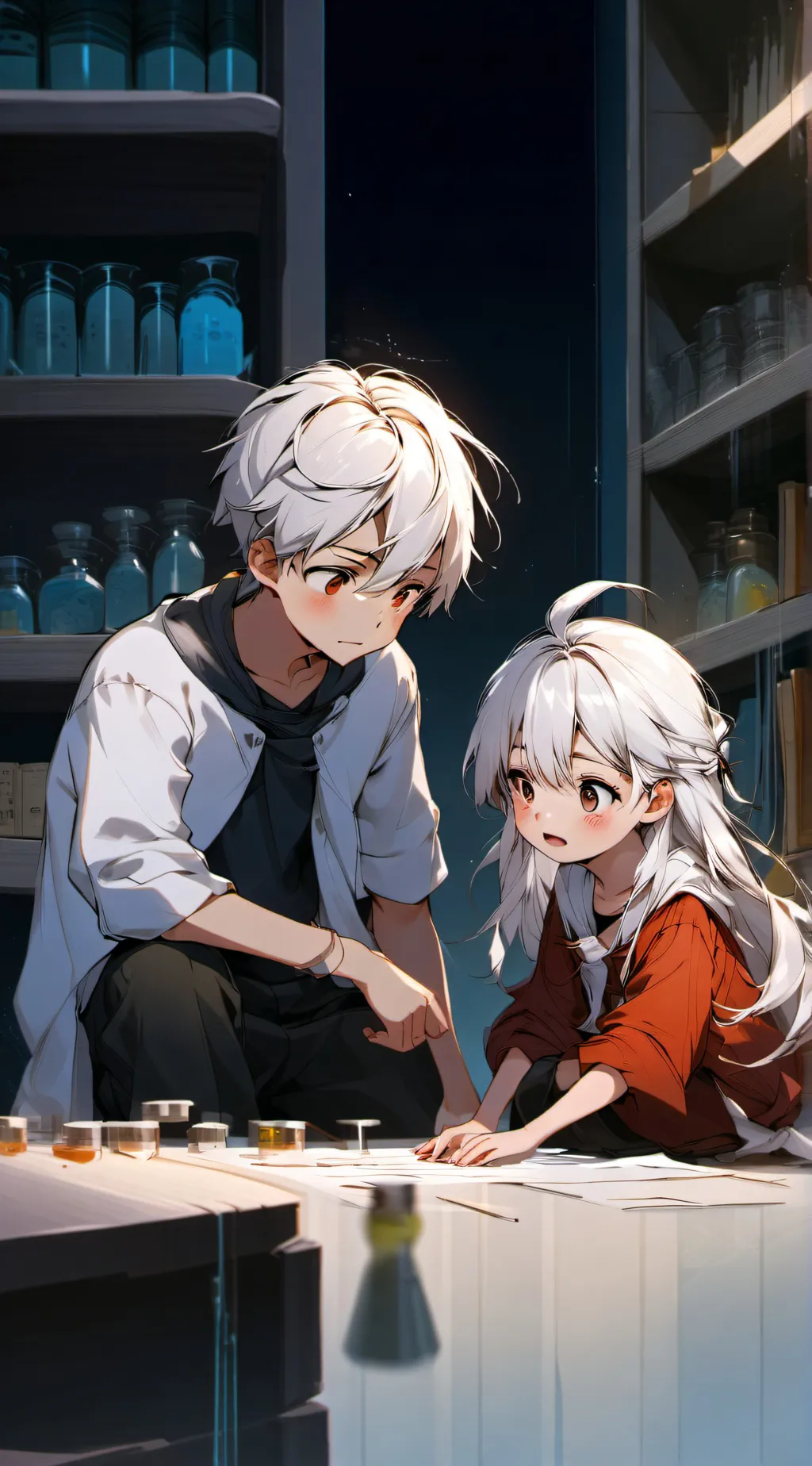 ai character: john and elizabeth background