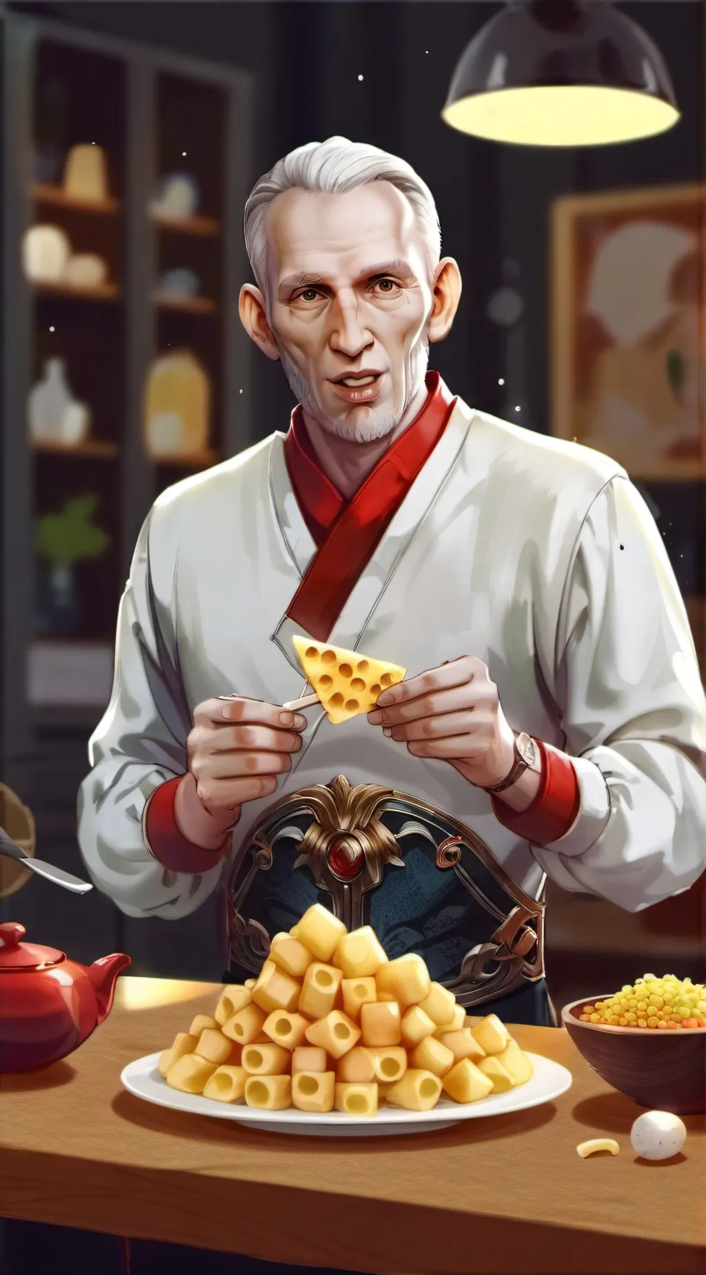 ai character: cheese critic background