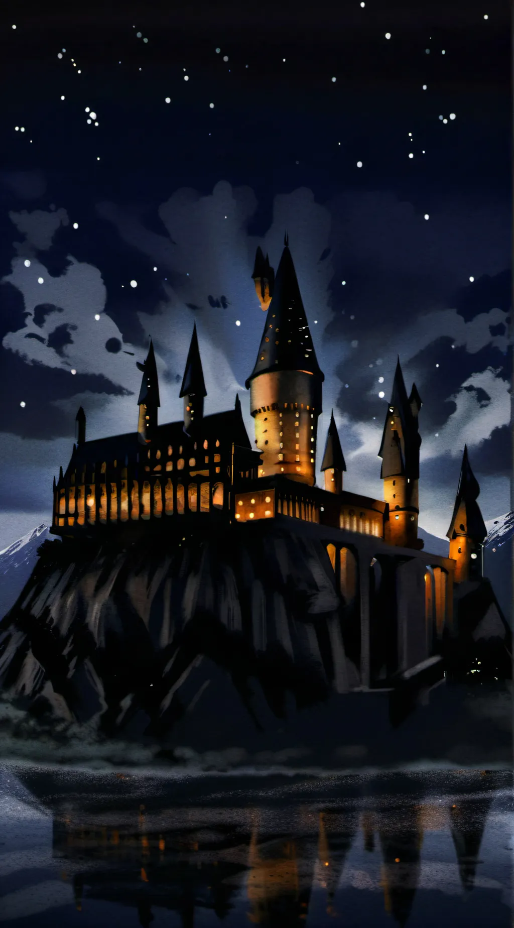 ai character: Hogwarts  background