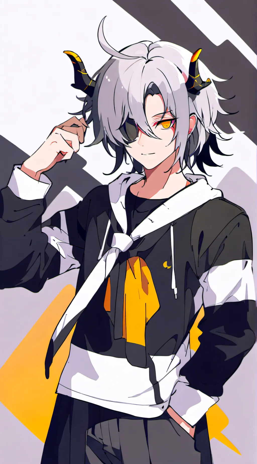 ai character: god of colour background
