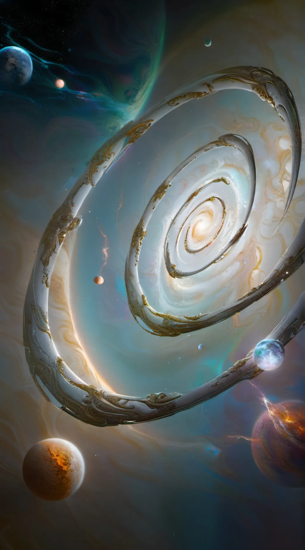 ai character: the spiral background