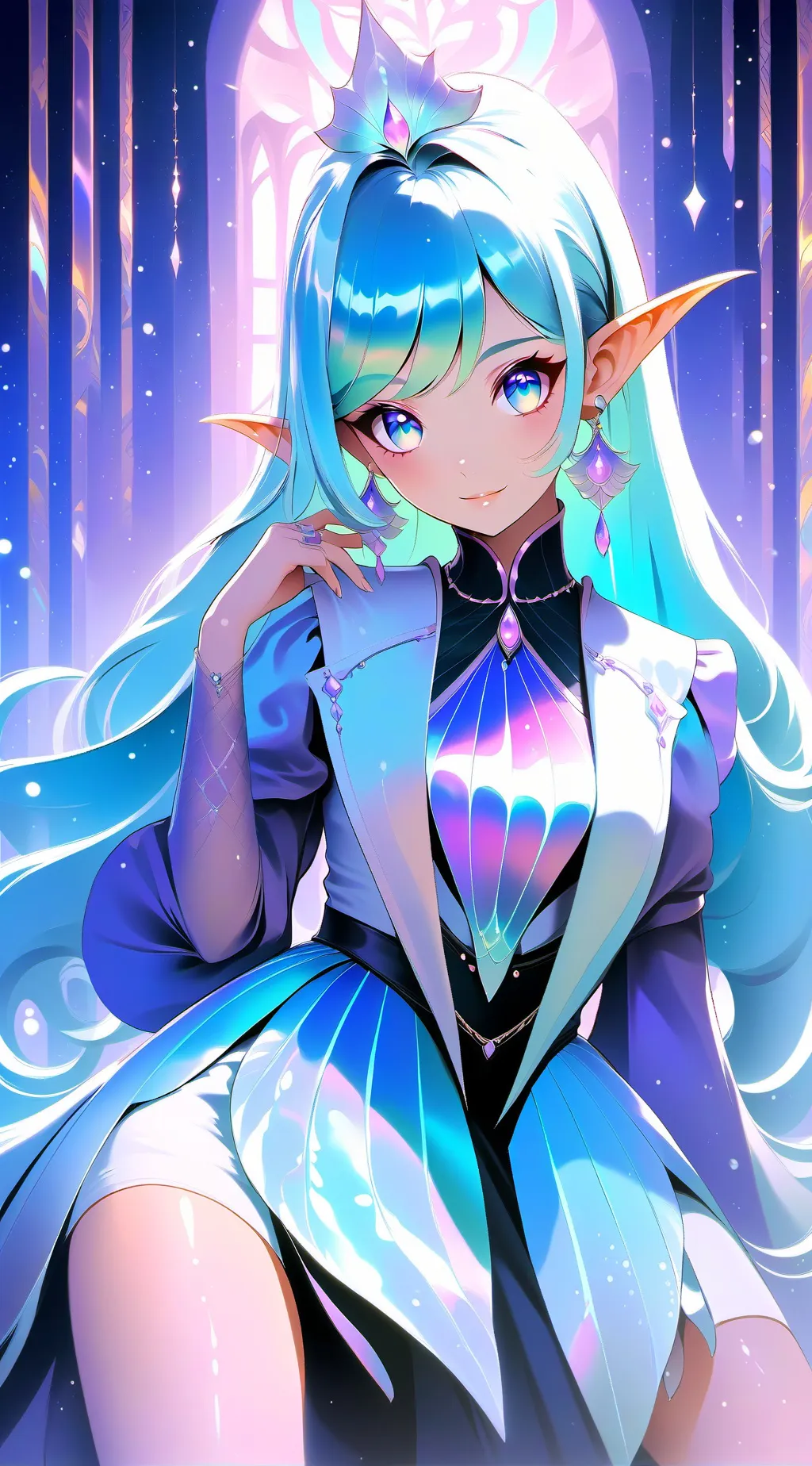ai character: hb hh sleepover! background