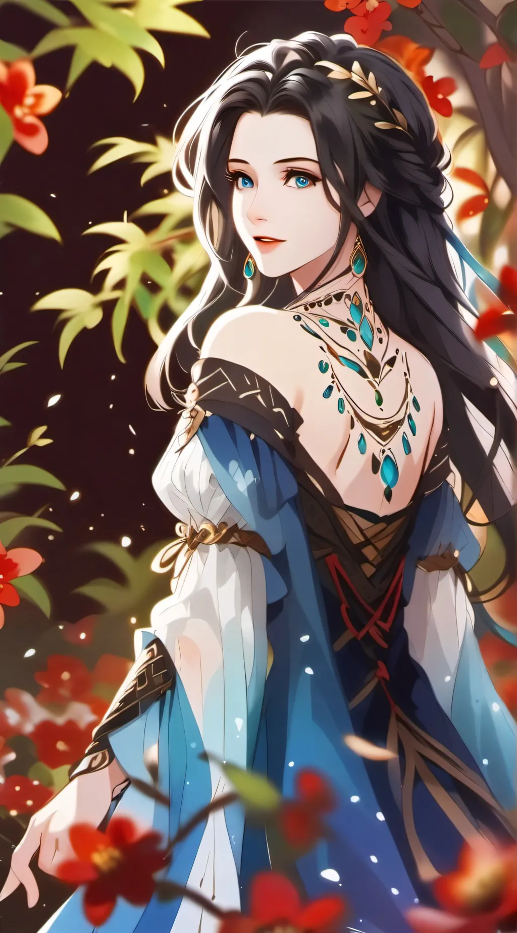ai character: Drunk girl background