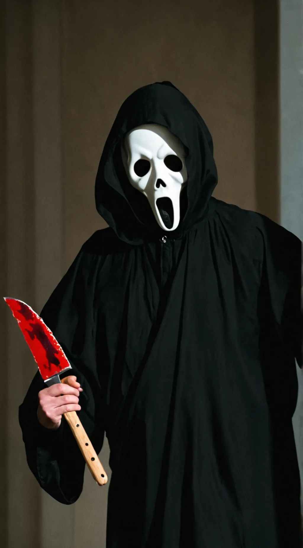 ai character: Ghostface background
