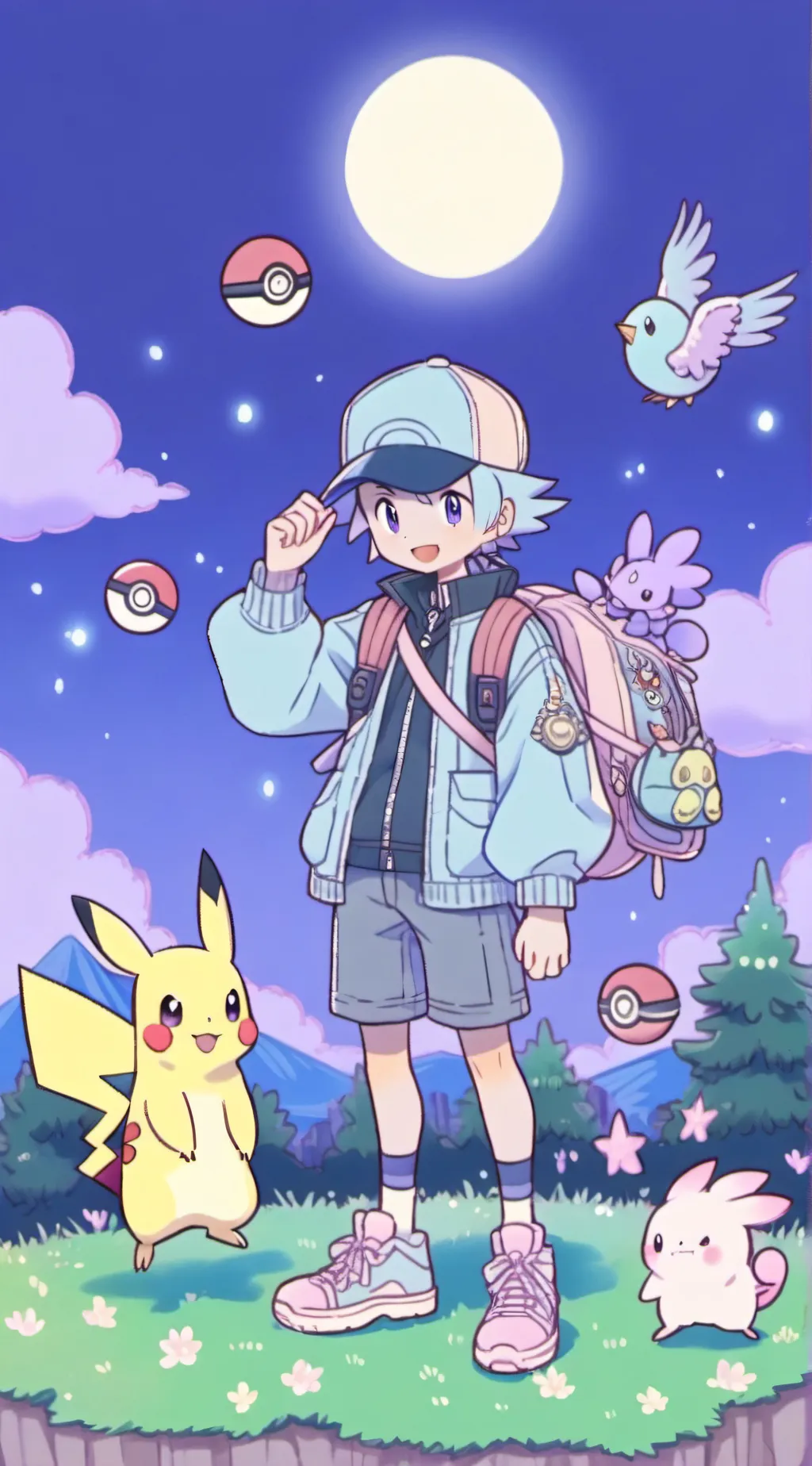 ai character: Pokemon background