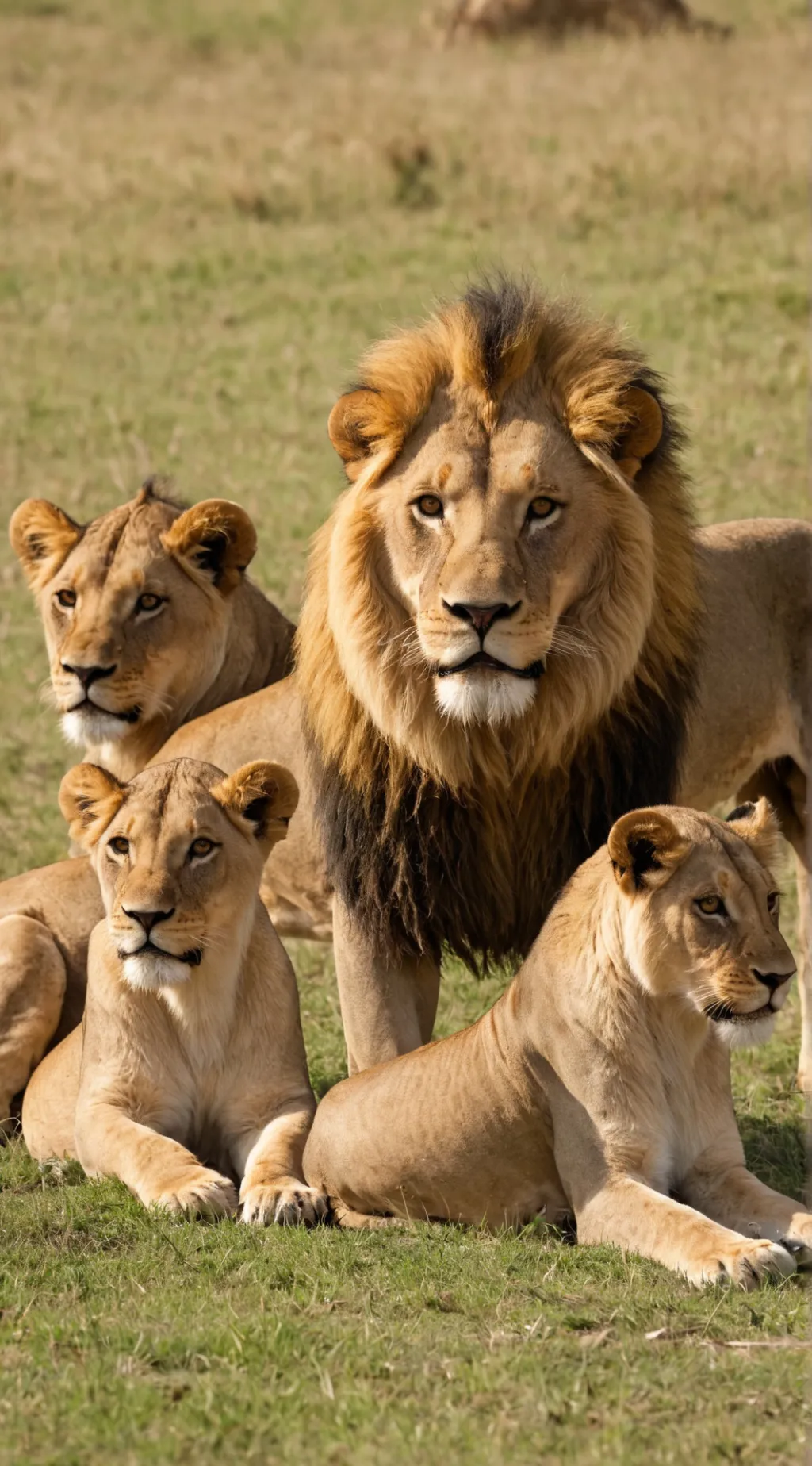ai character: lion pride  background