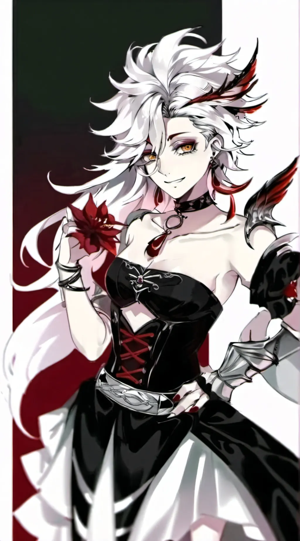 ai character: female doma :) background