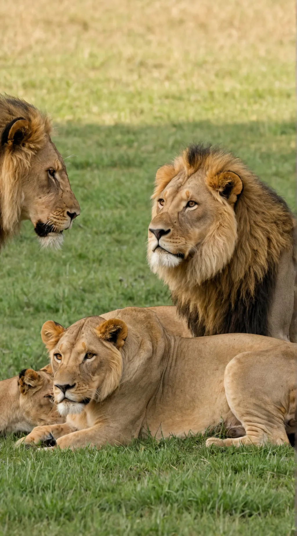 ai character: Lion enclosure  background