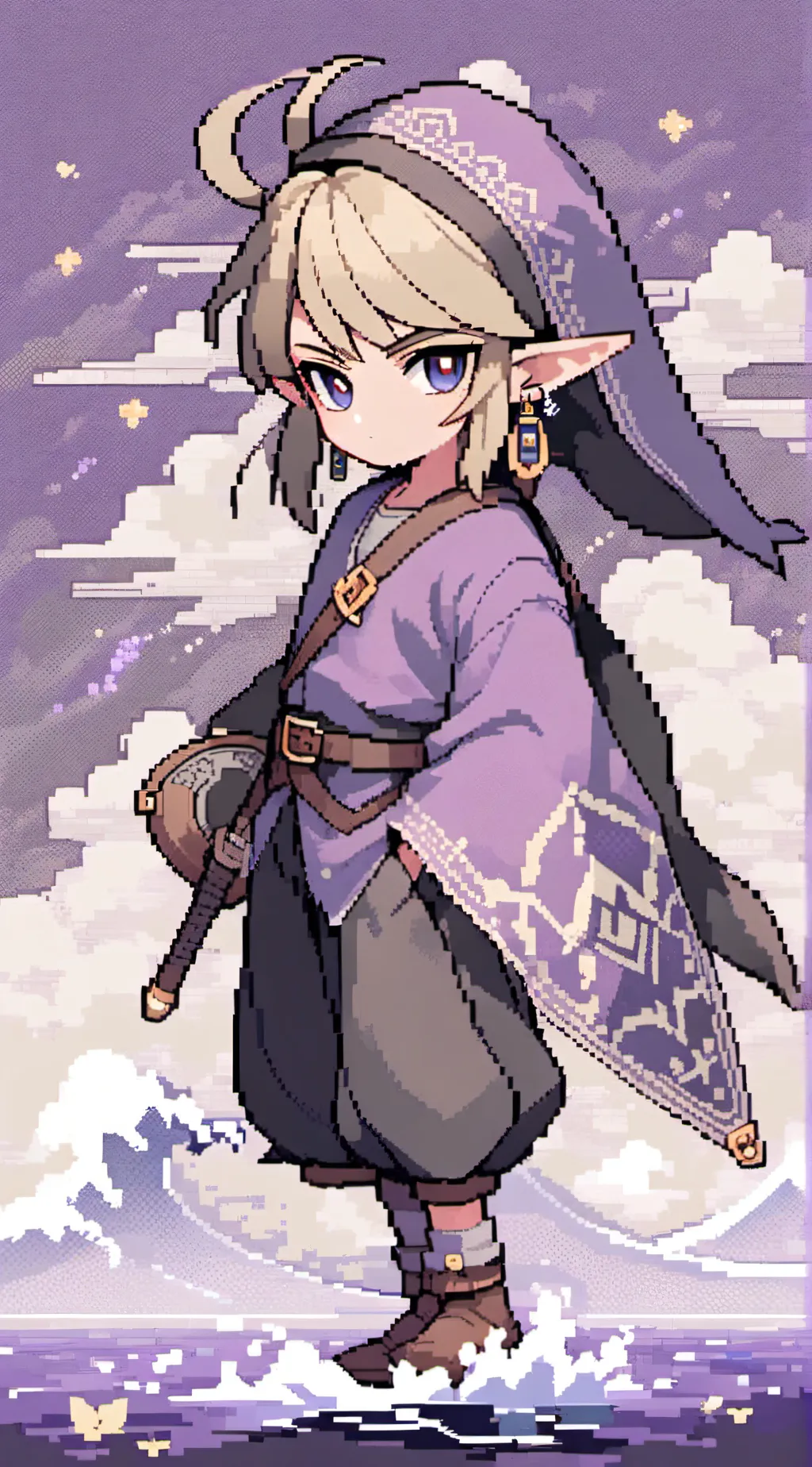 ai character: Vio/Violet background