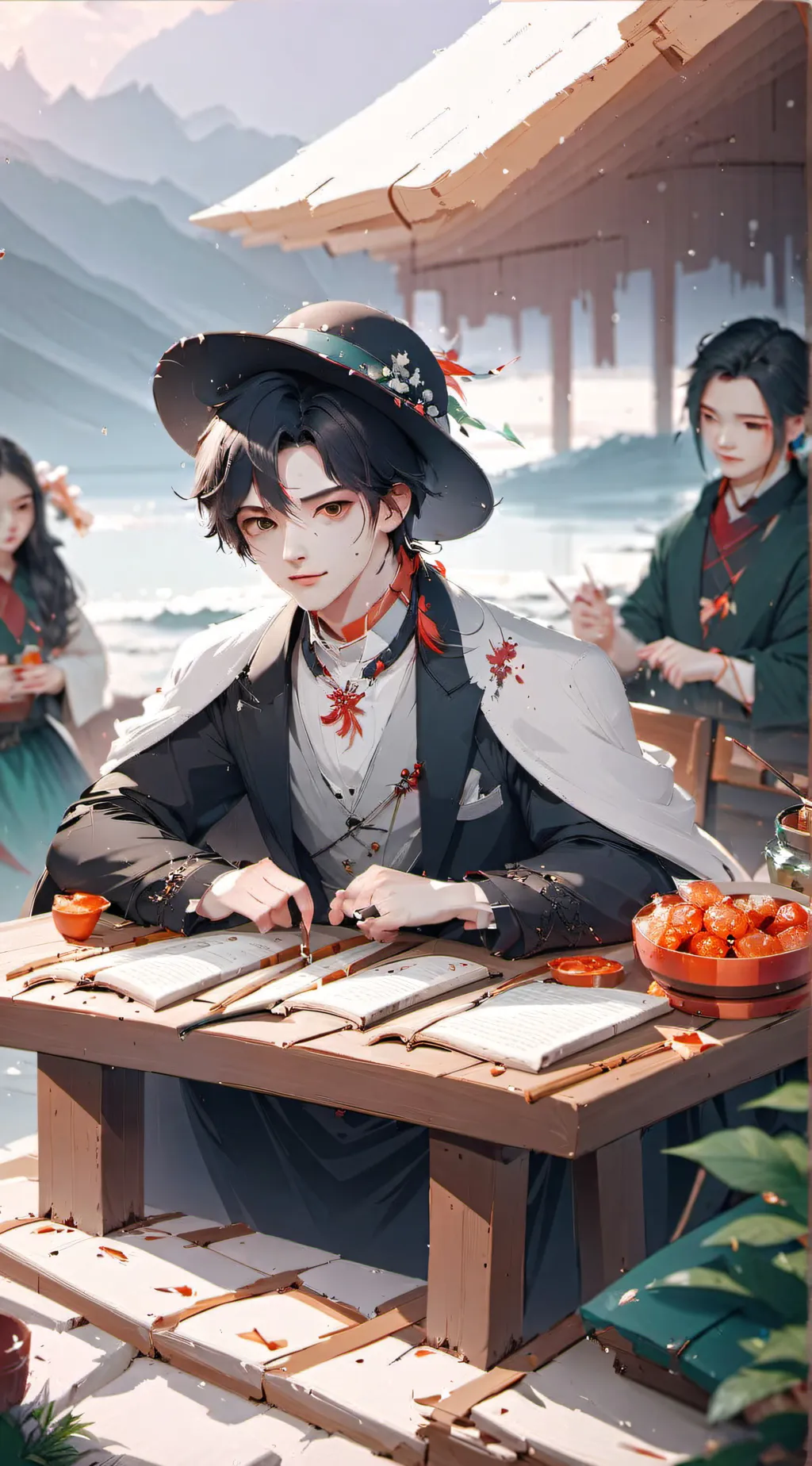 ai character: Felix  background