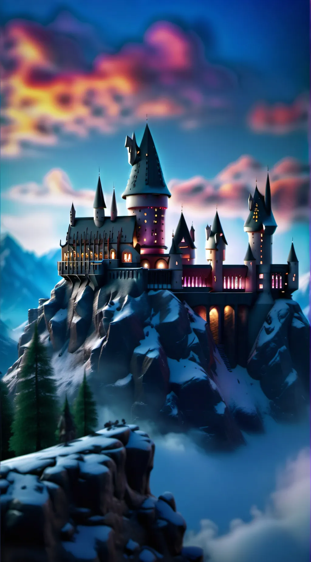 ai character: Hogwarts background