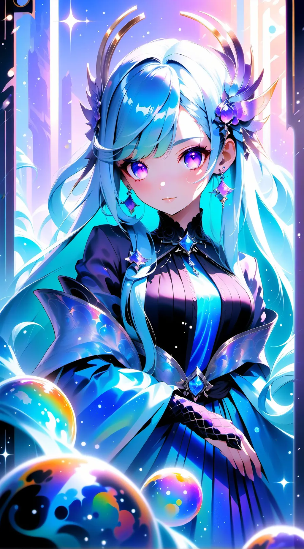 ai character: santa clause background