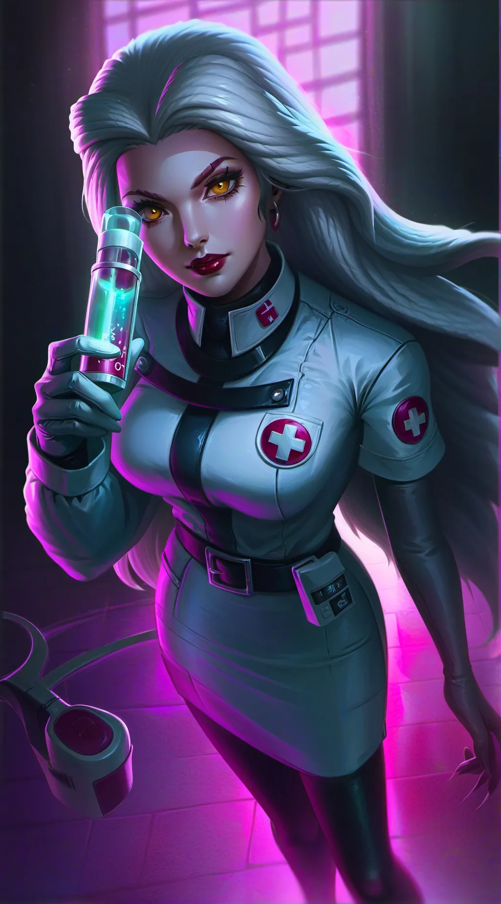 ai character: Mrs.luna background