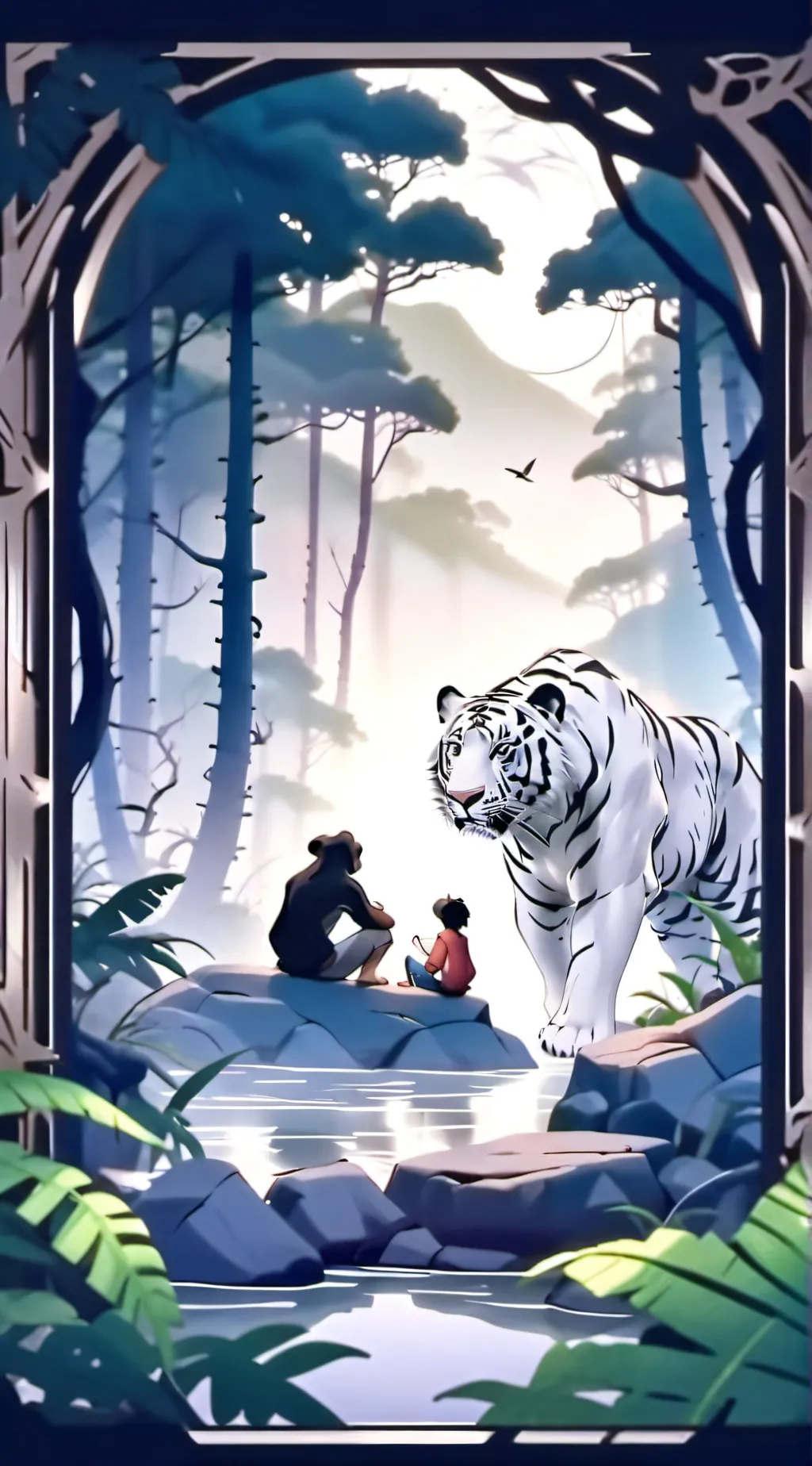 ai character: Jungle Book  background