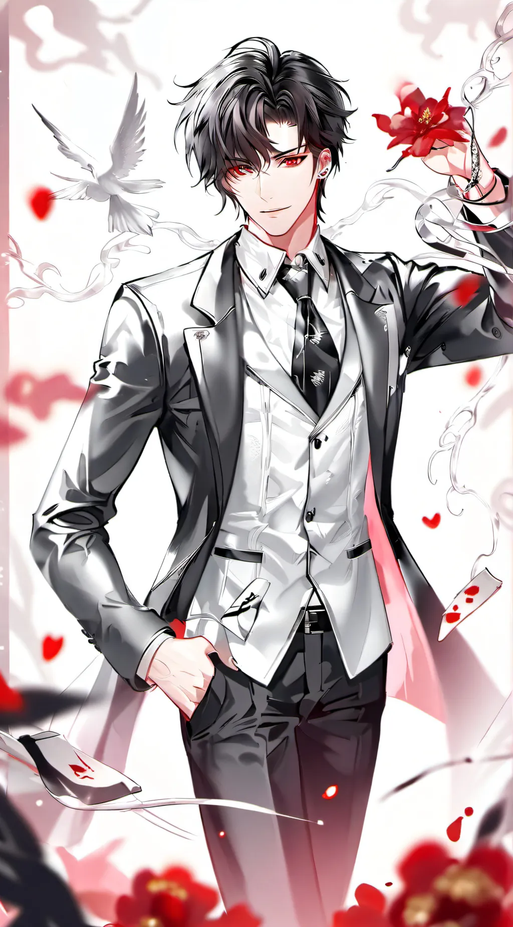 ai character: Demon slayer  background