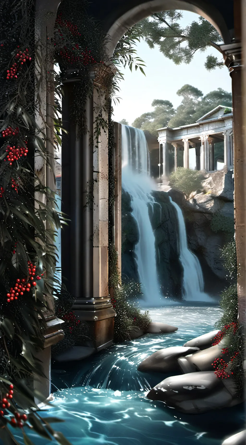 ai character: holy water  background