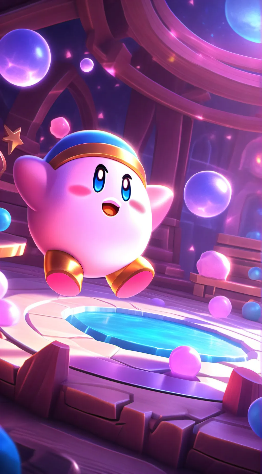 ai character: kirby background