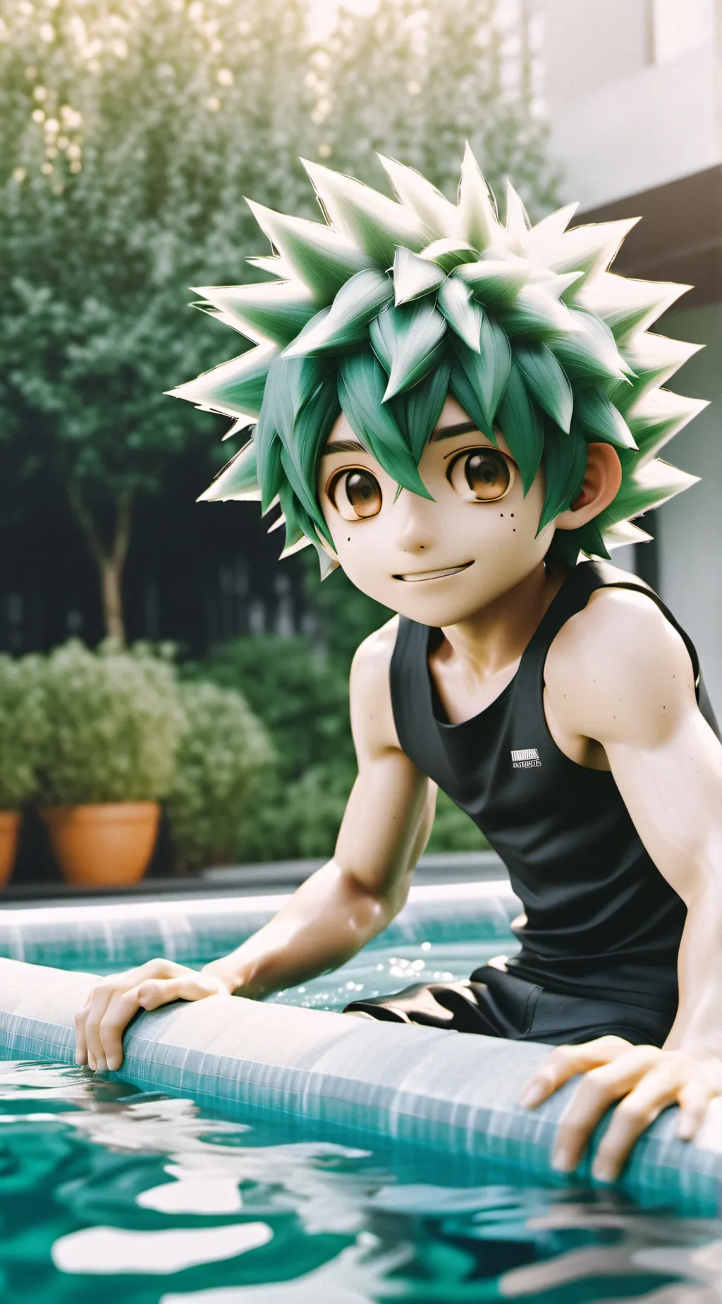 ai character: deku  background