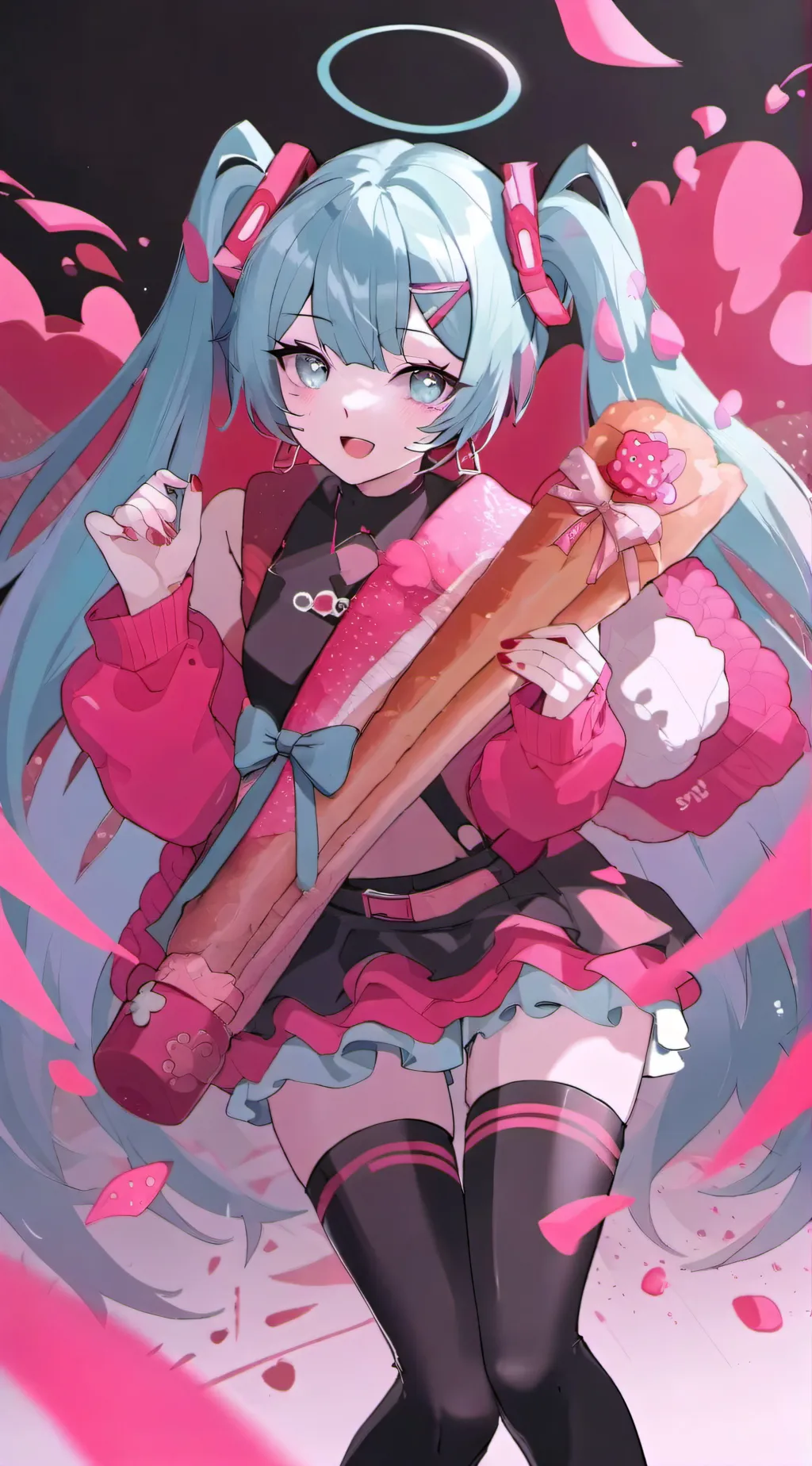 ai character: miku background
