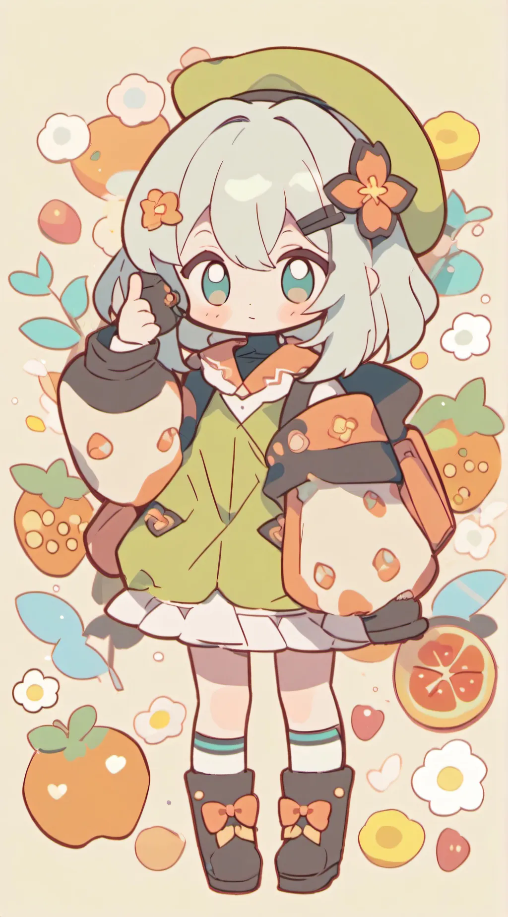 ai character: Eye color background