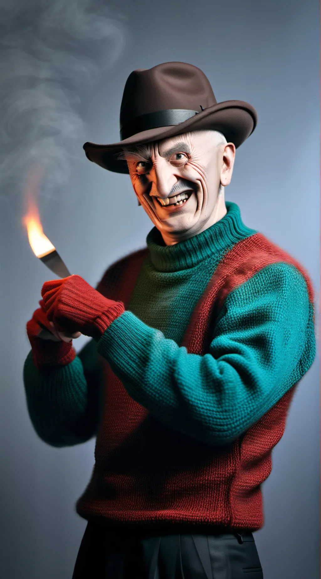 ai character: freddy Krueger background