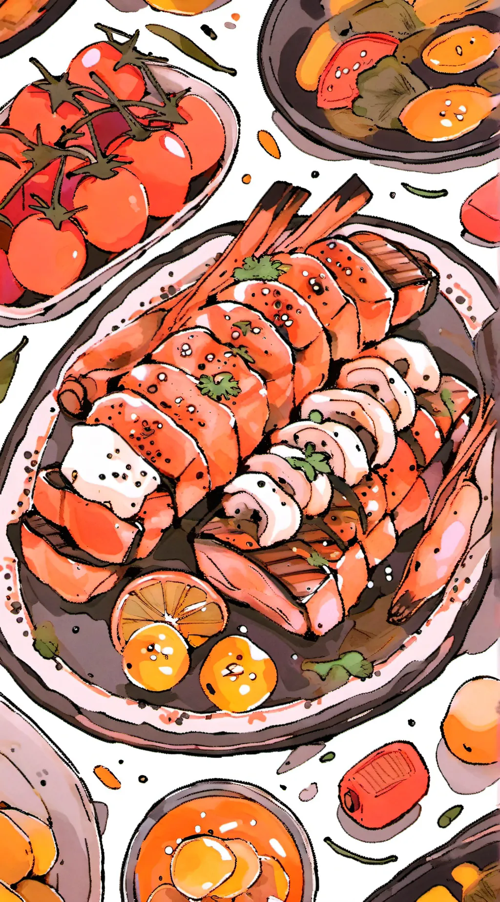 ai character: DW mukbang background