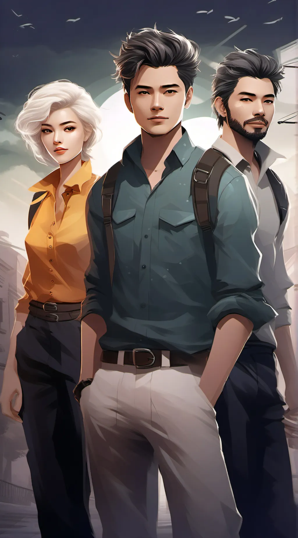 ai character: Titan trio 2 background