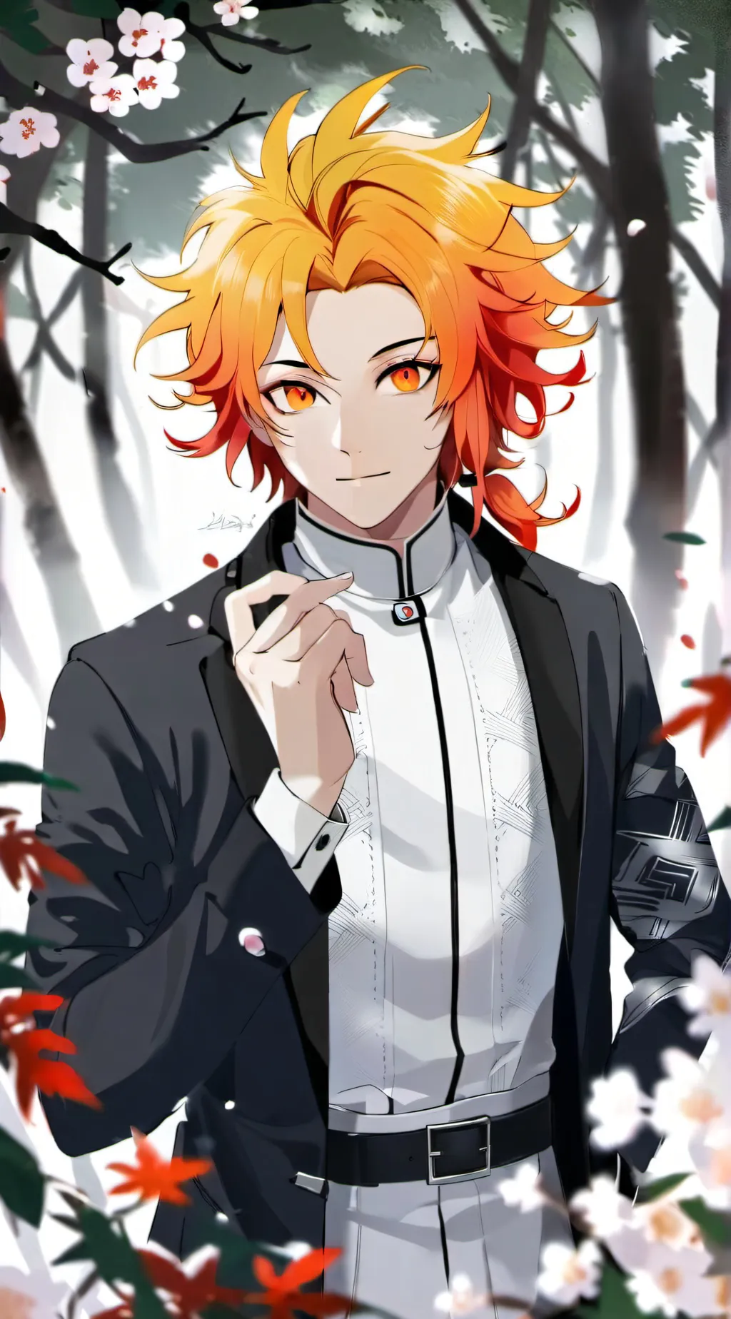 ai character: Demon slayer background