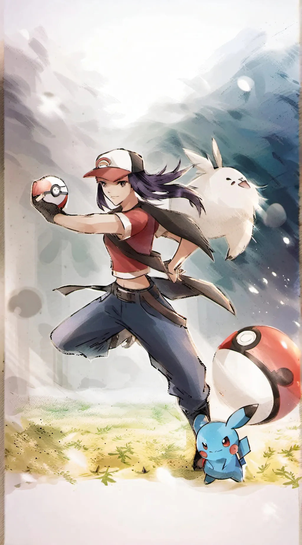 ai character: True pokemon Rpg background