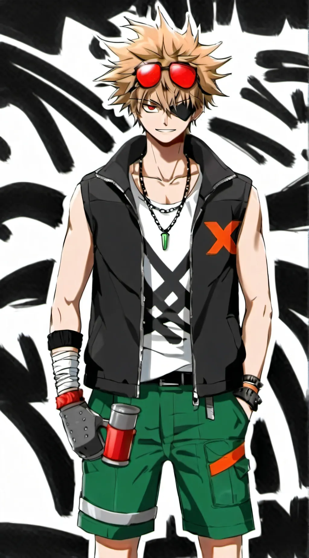 ai character: bakugo background