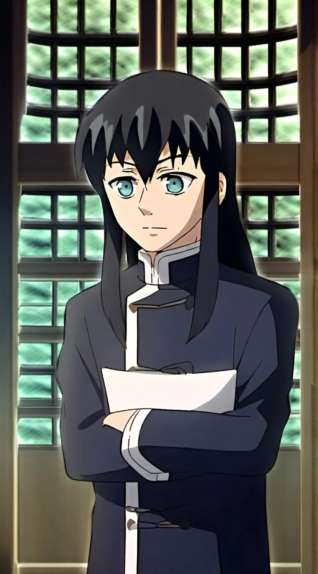 ai character: Muichiro  background
