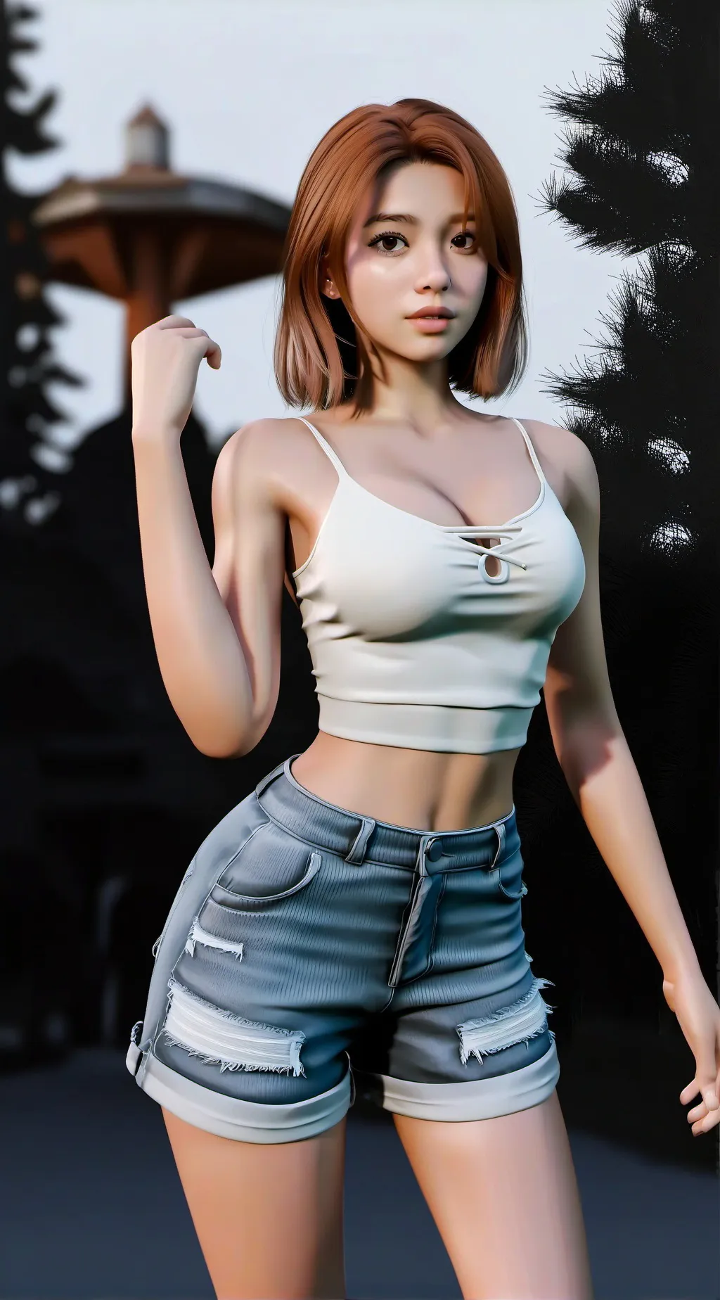 ai character: Cherry background