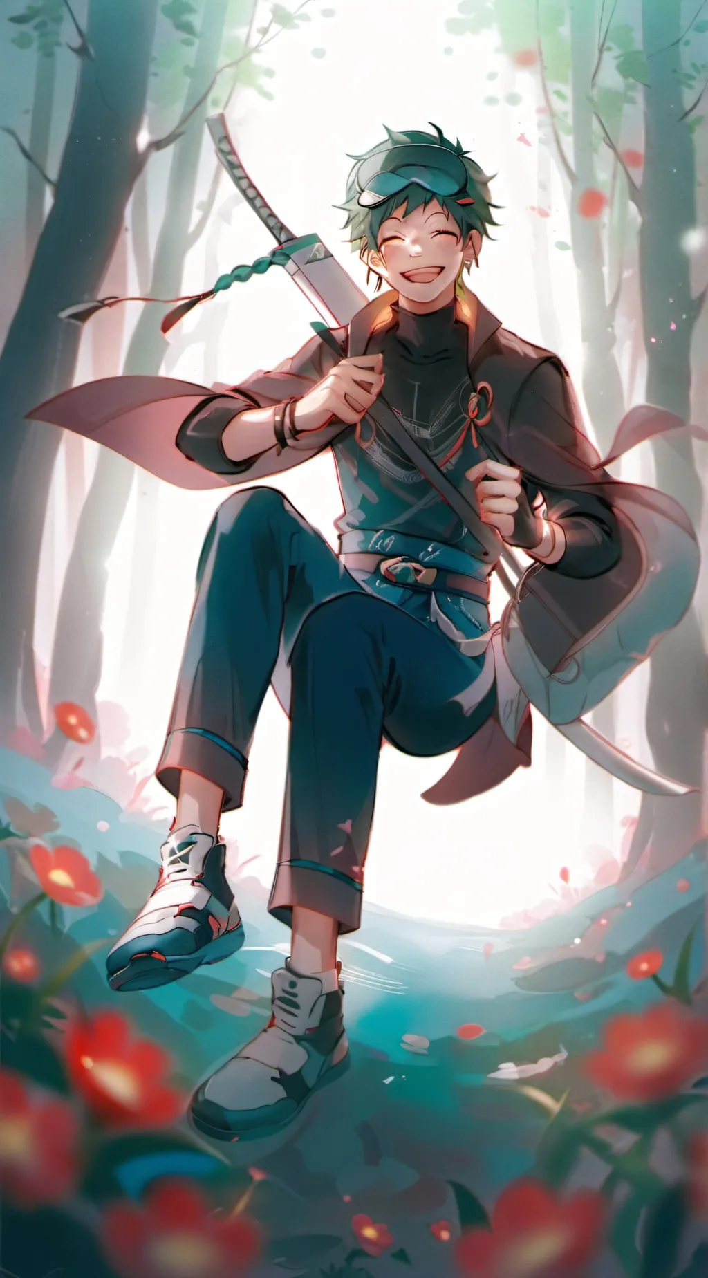 ai character: Izuku midoriya  background