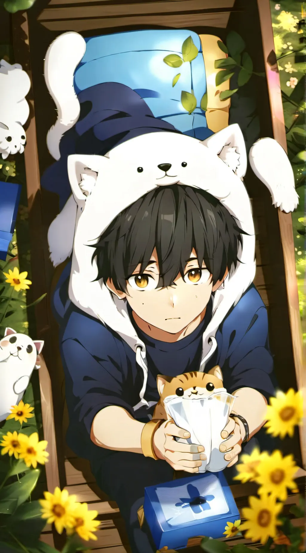 ai character: Oolong Cat Boy background