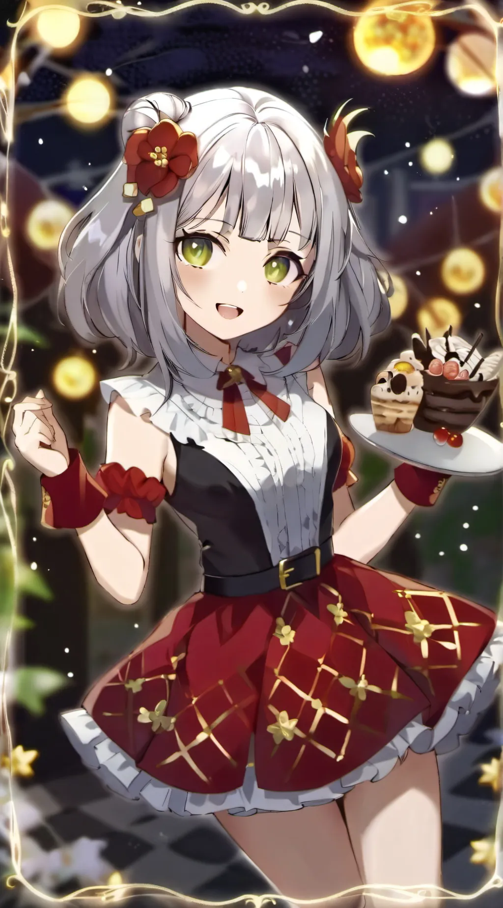 ai character: Blossom background