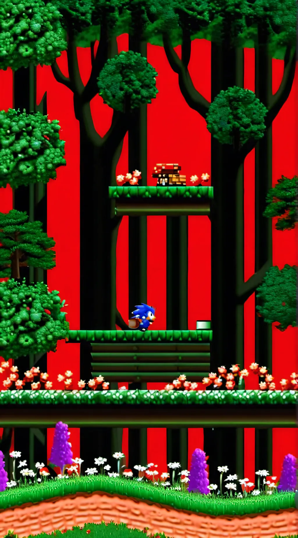 ai character: Sonic exe DC background