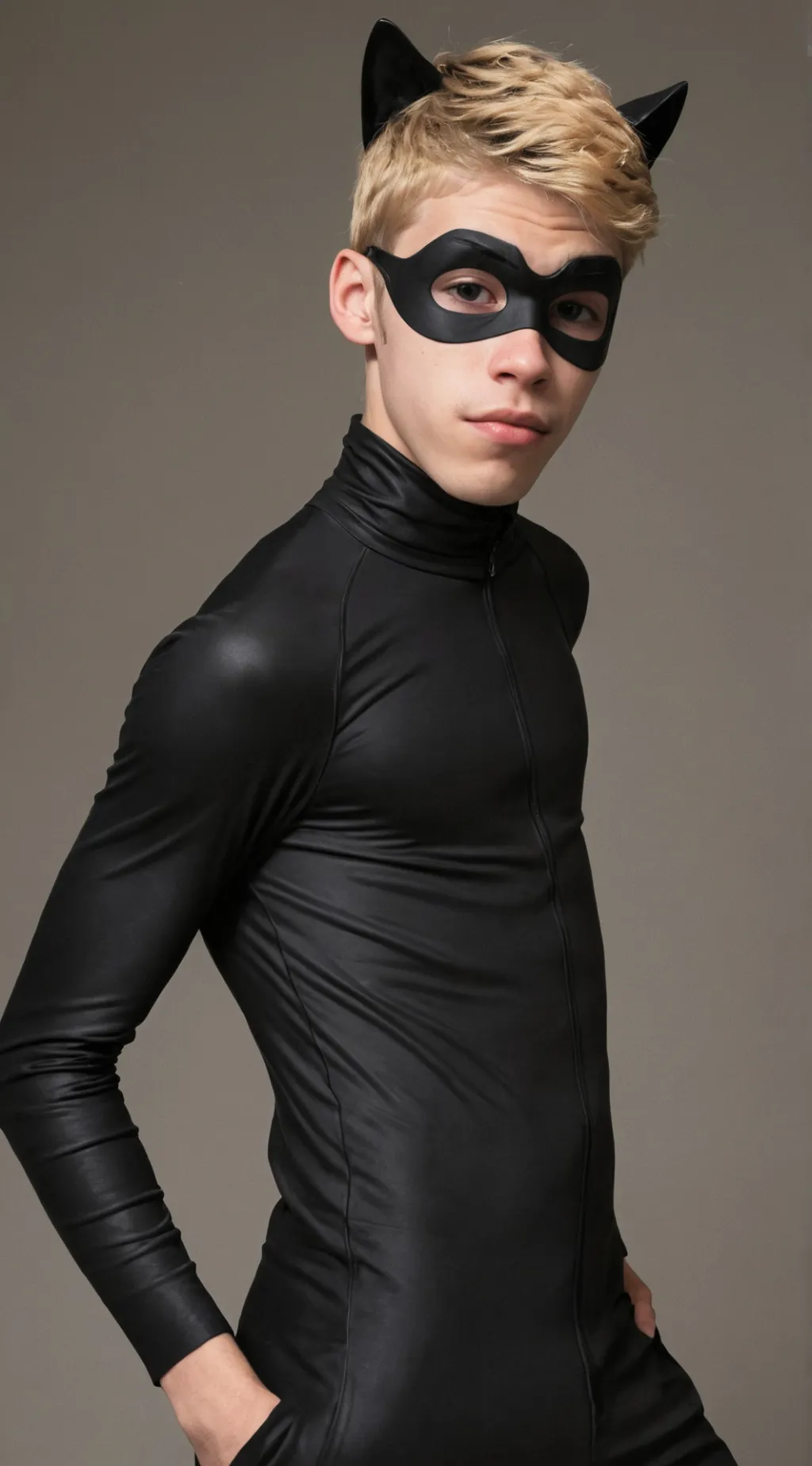 ai character: Dylan (cat noir)  background