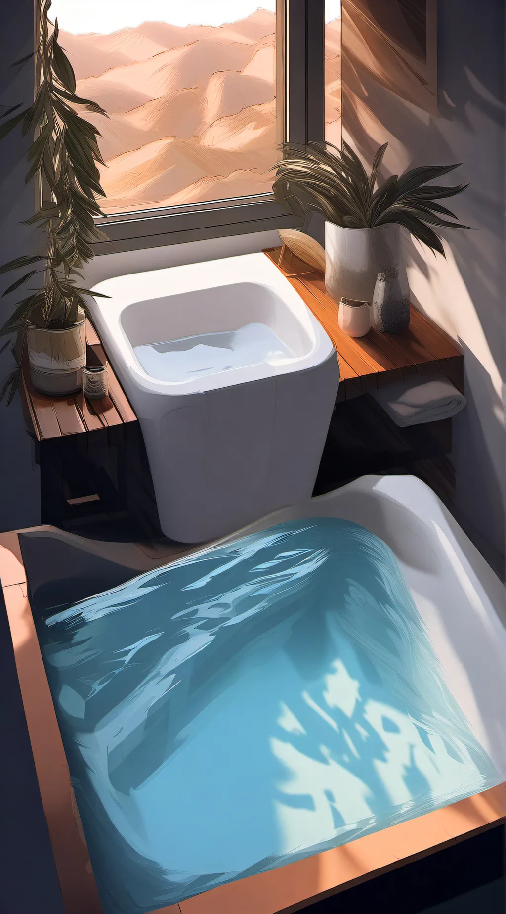 ai character: Bath 🛀  background