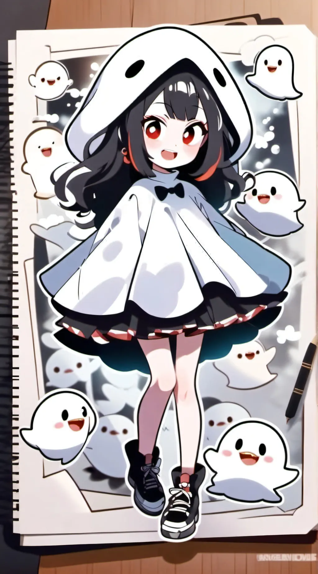 ai character: Junie il fantasma background