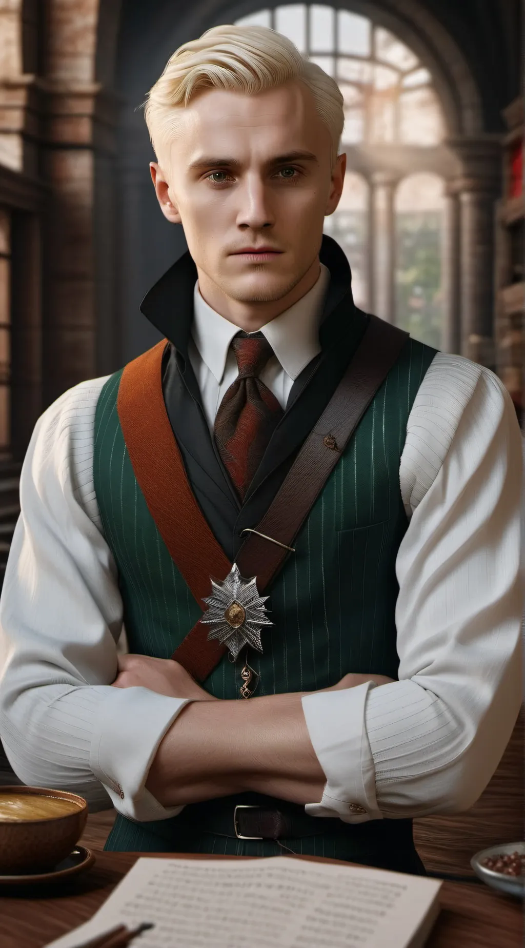 ai character: Draco Malloy  background