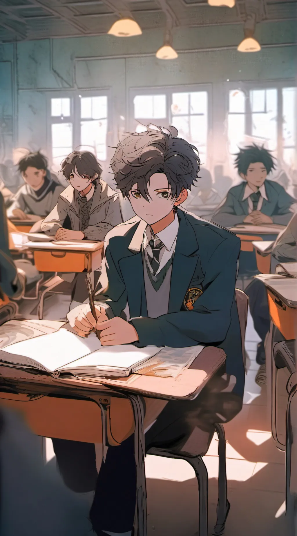 ai character: Mha x Jjk background