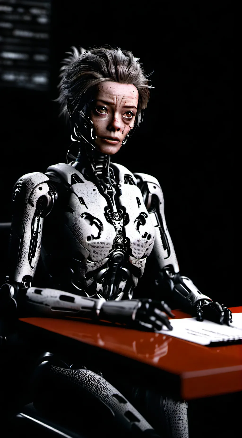 ai character: Robotic Repairing background