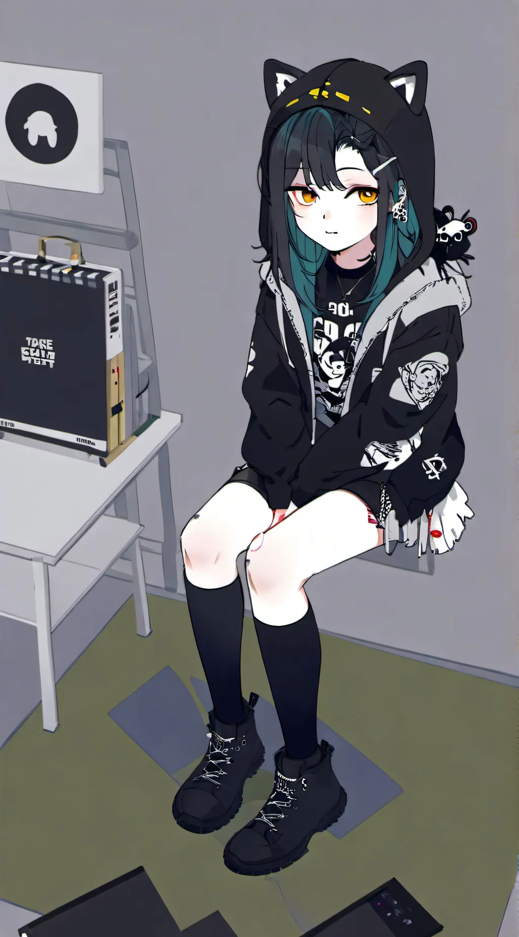 ai character: mom  -demon-  background